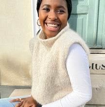 Indlæs billede til gallerivisning Loveknit Weekend Vest Rib Hals