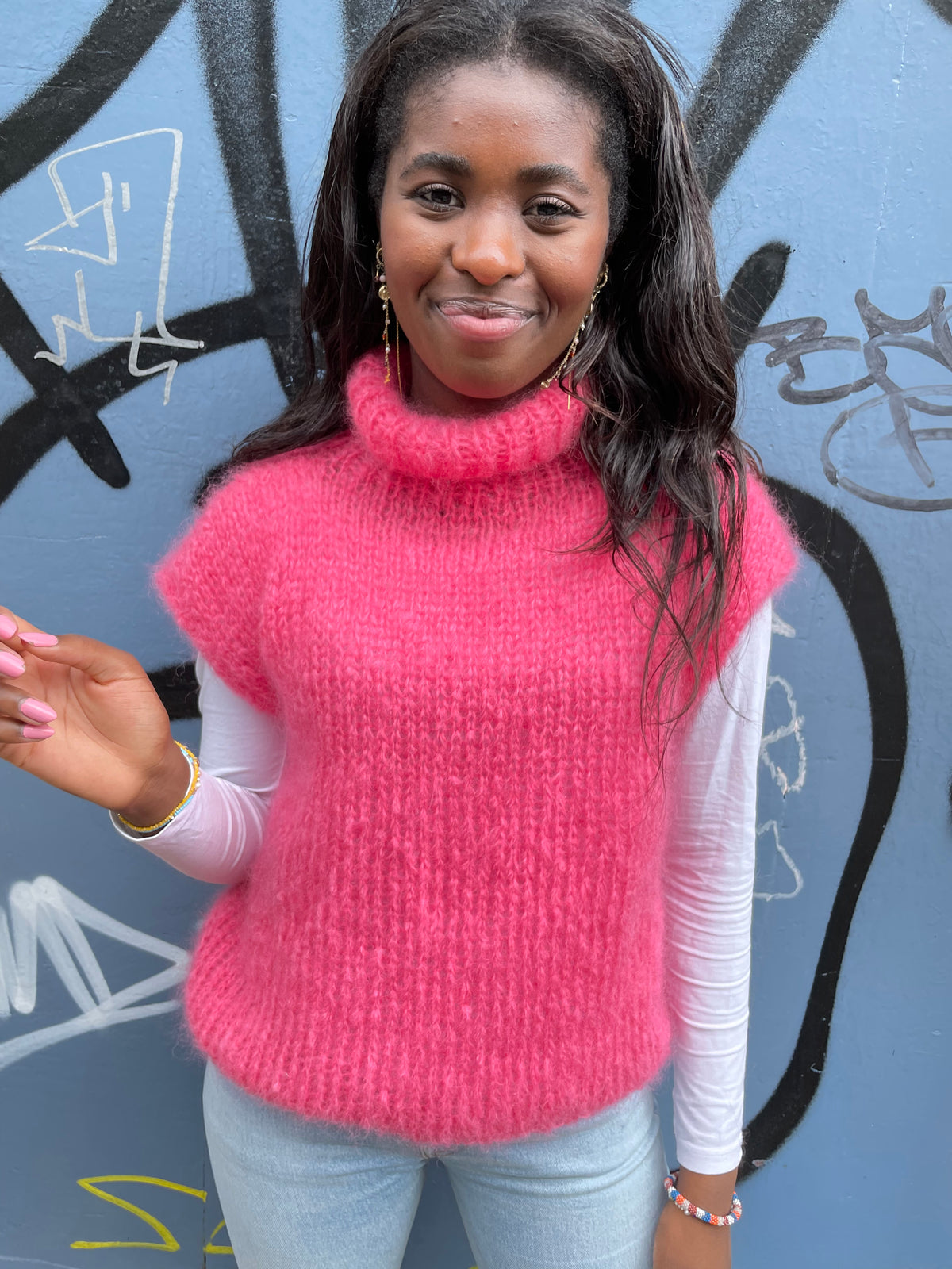 Loveknit Weekend Vest Rib Hals