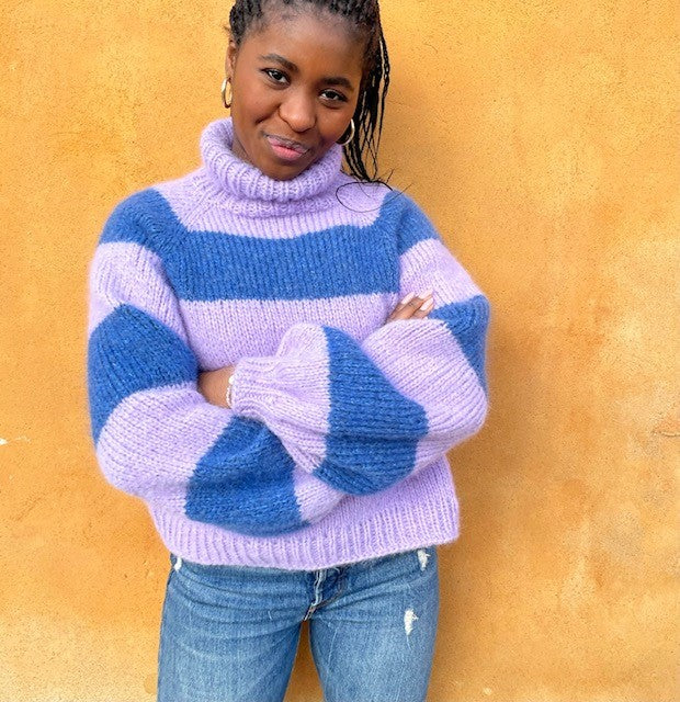 Loveknit Stripe Sweater - high neck
